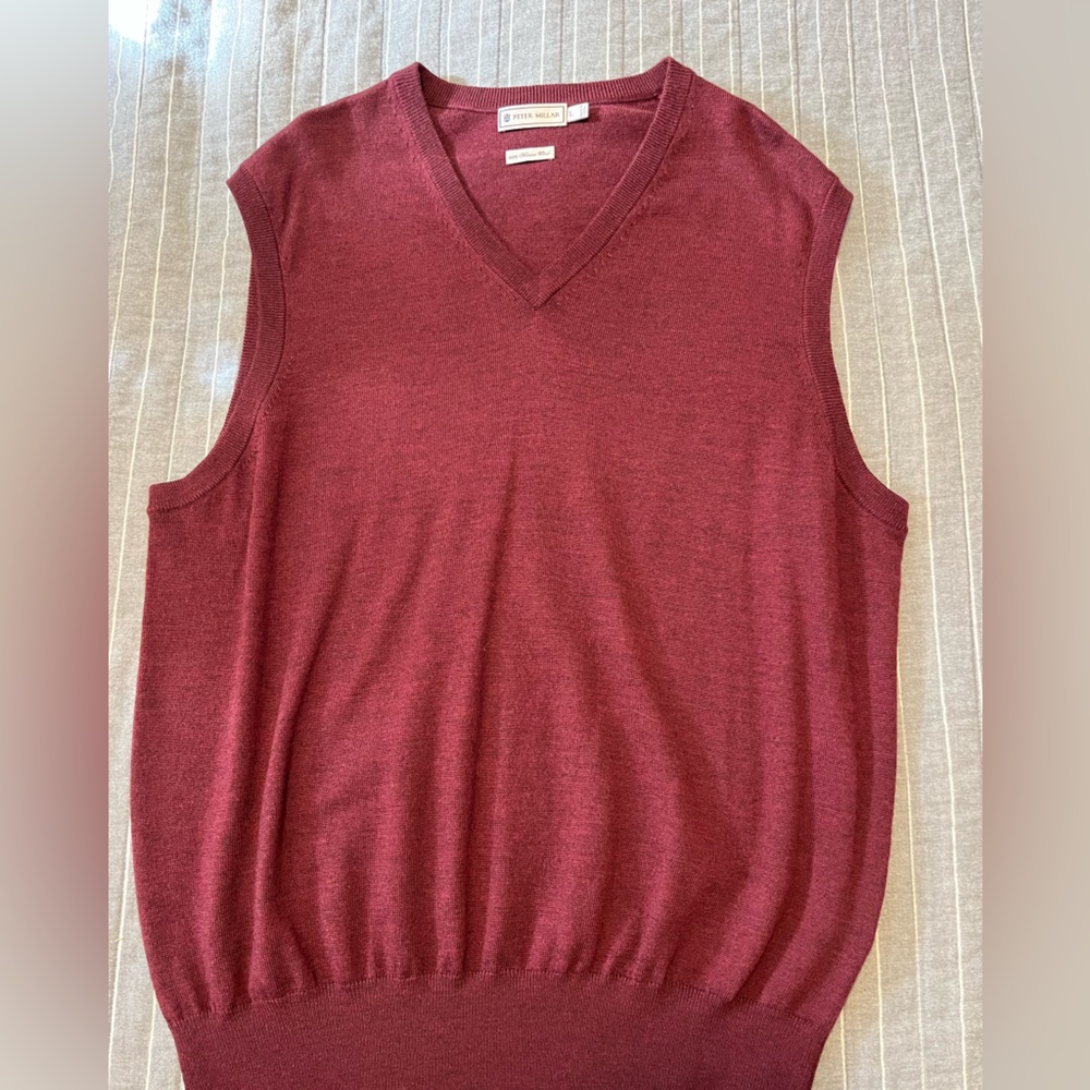 Peter Millar 100% Wool sweater vest Large